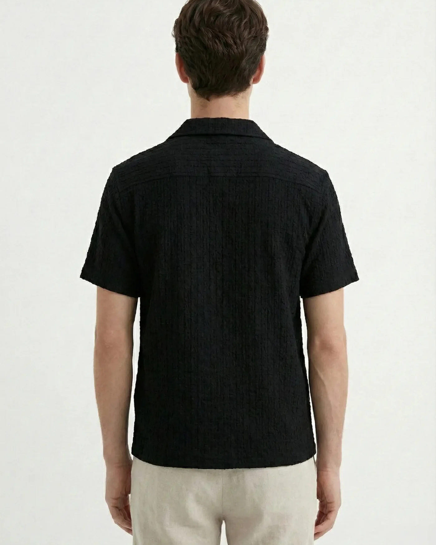 Ashen structured shirt - Black
