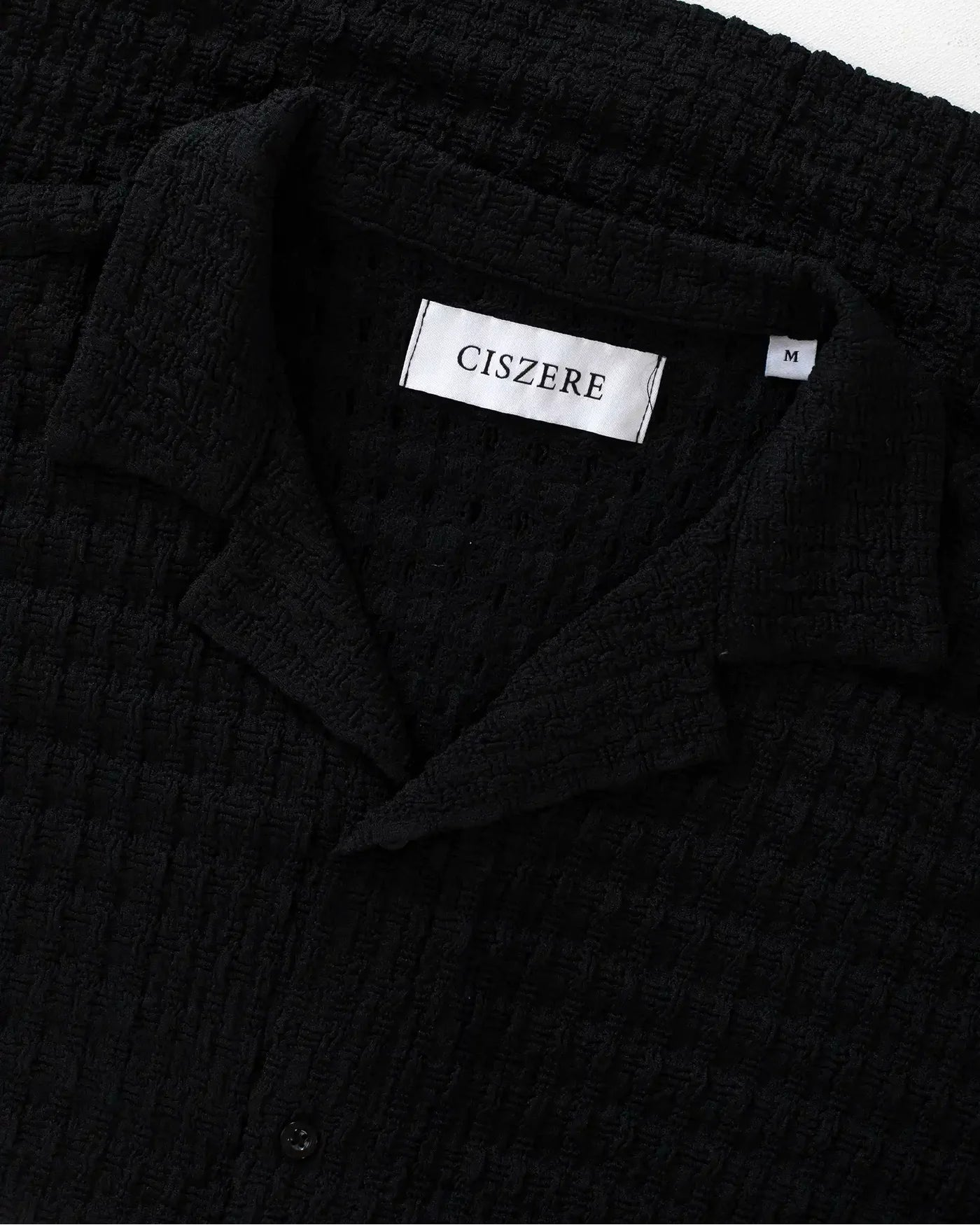 Ashen structured shirt - Black