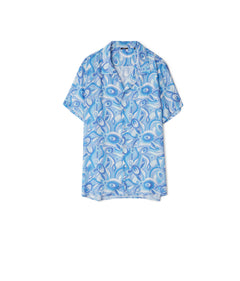 Collins Amalfi Print Shirt - Amalfi Blue Print