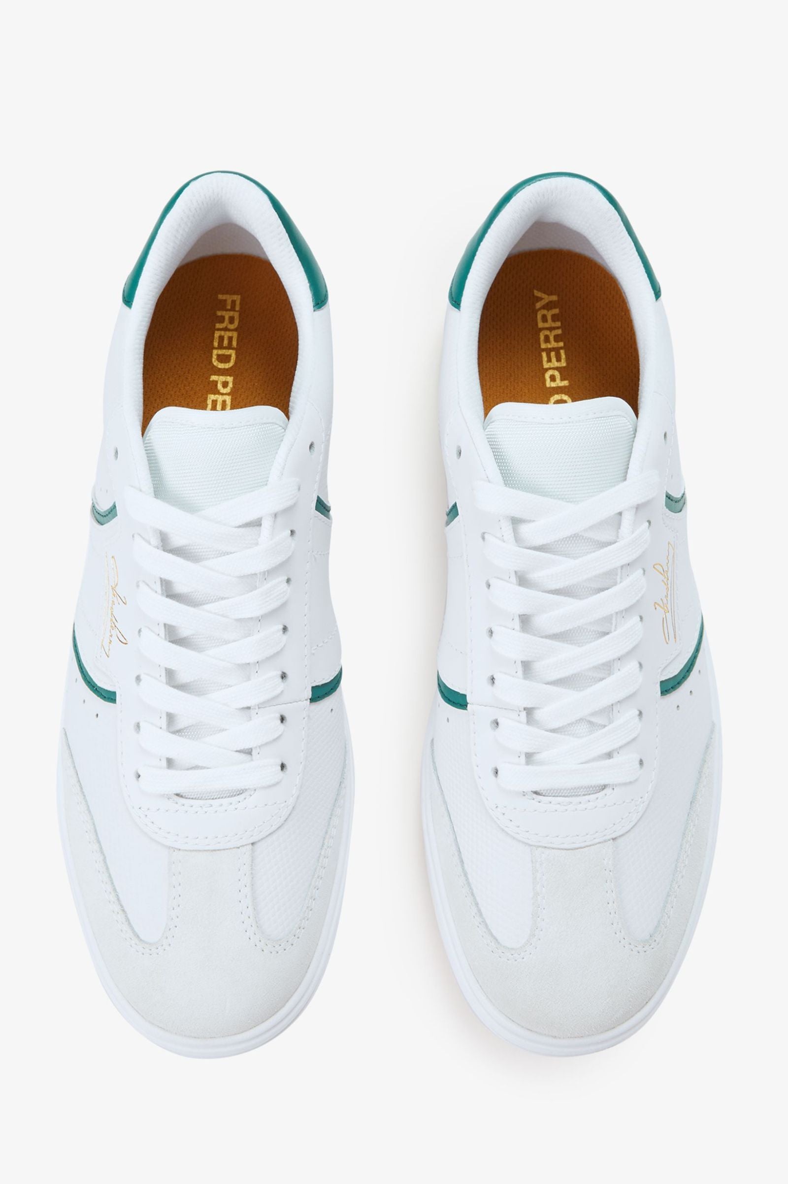 B4 Embossed Leatther/Suede - White