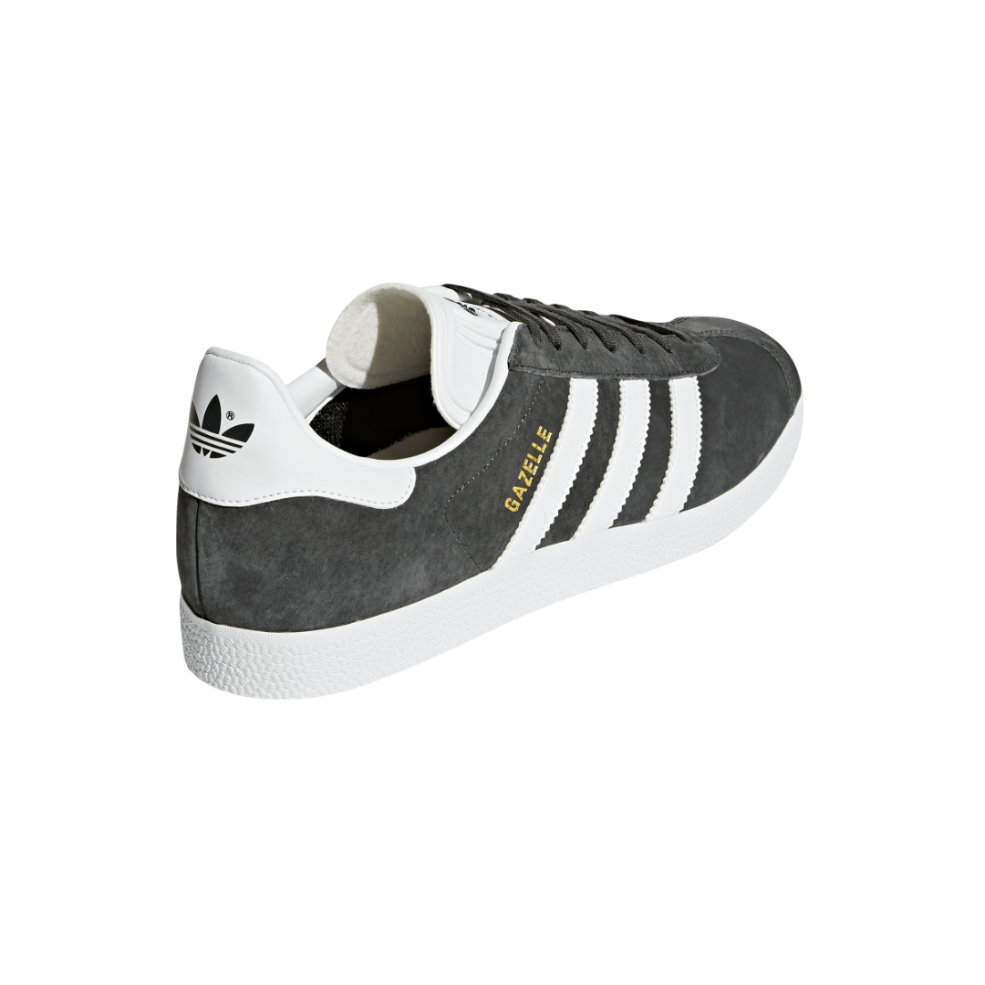 Gazelle - Dark Grey Heather/White/Gold Metallic