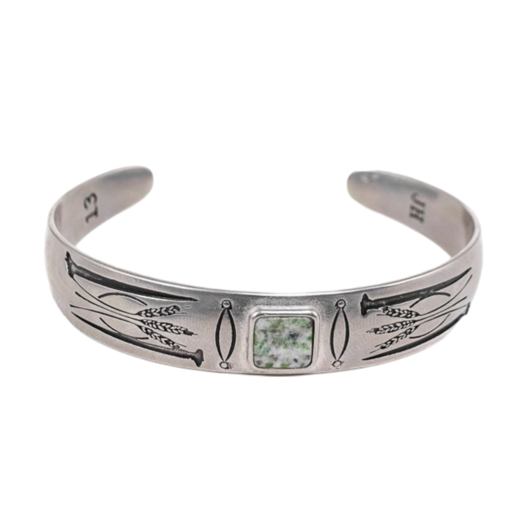 Heda Bangle - Vintage Silver