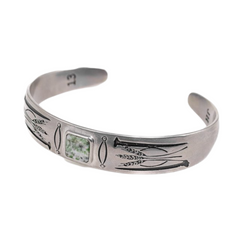 Heda Bangle - Vintage Silver