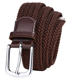 Braided belt - Brown