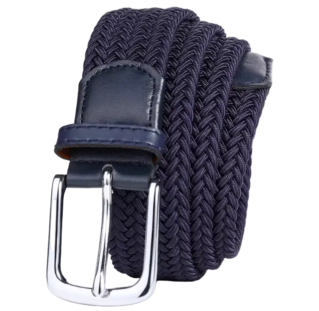 Braided belt - Navy