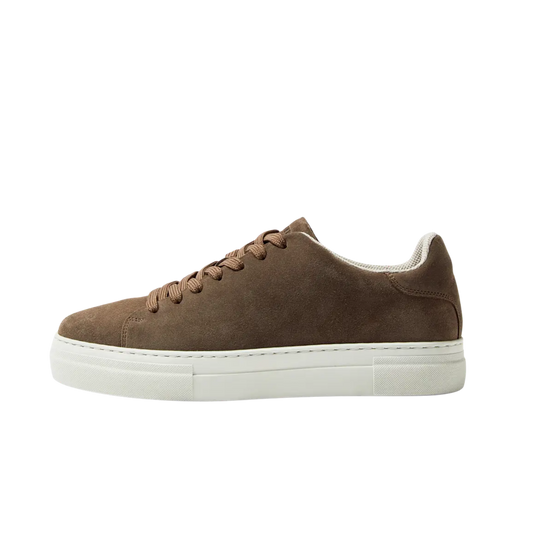 David Chunky Suede Sneaker - Almondine