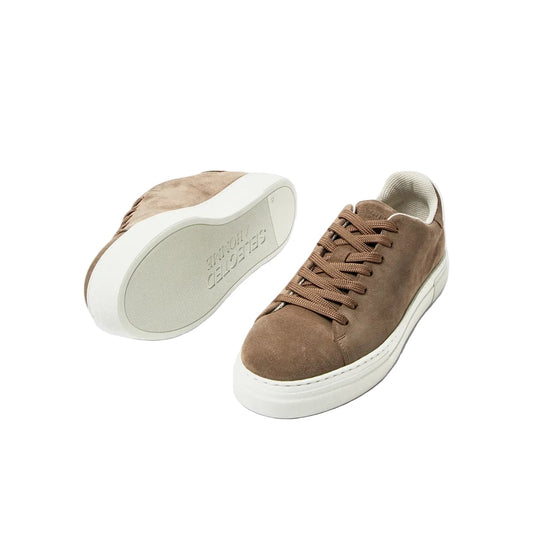 David Chunky Suede Sneaker - Almondine