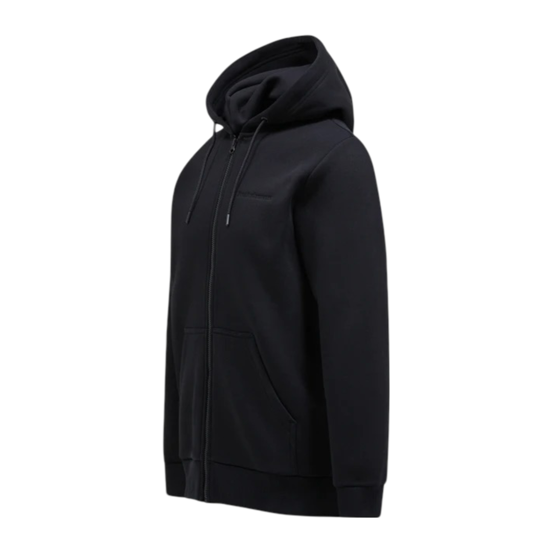 M Original Small Logo Zip Hood - Black