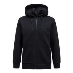 M Original Small Logo Zip Hood - Black