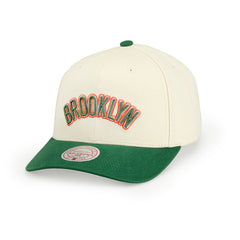 Green Orange Pro Crown Brooklyn Nets - Cream/Green