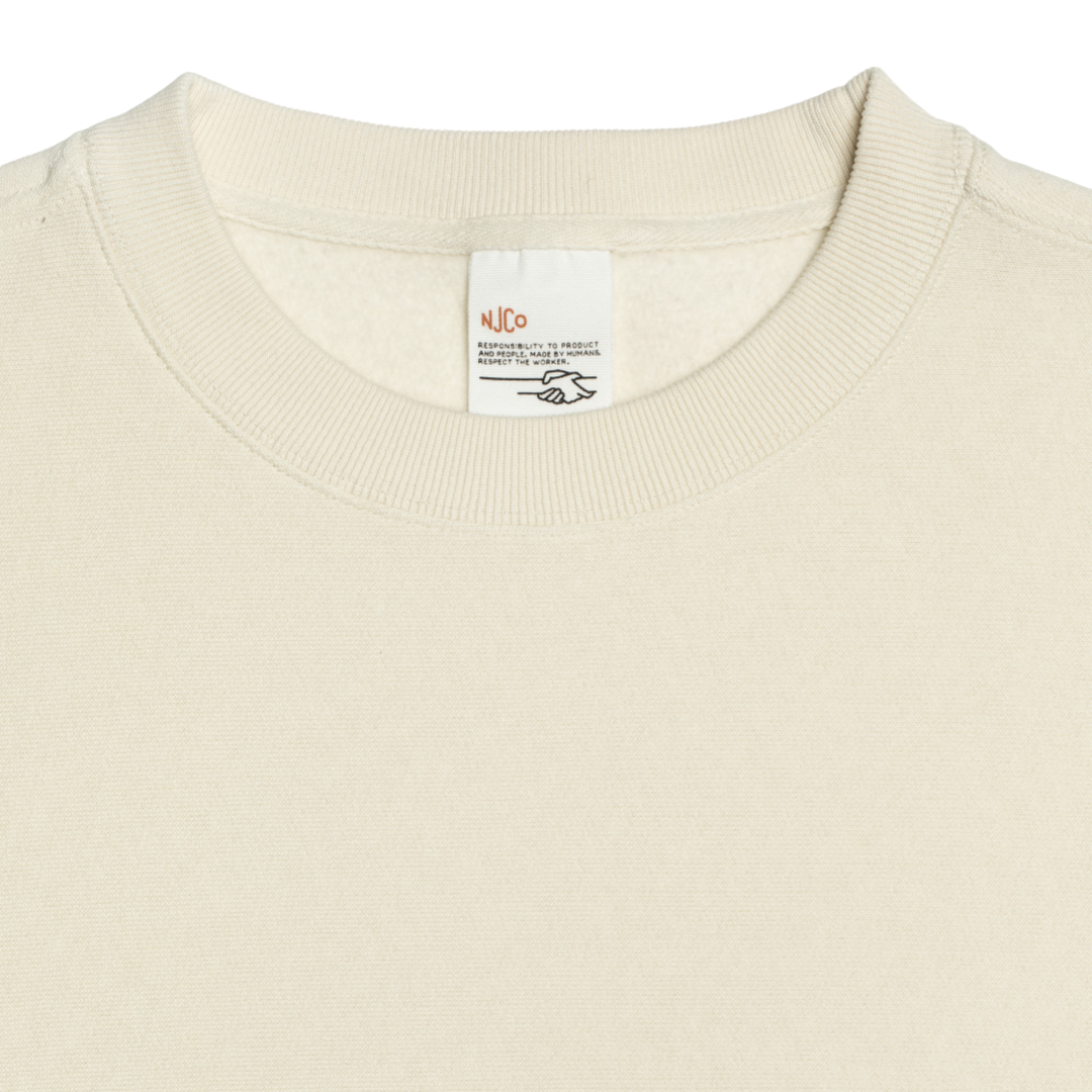 Hasse Crew Neck Sweatshirt - Ecru