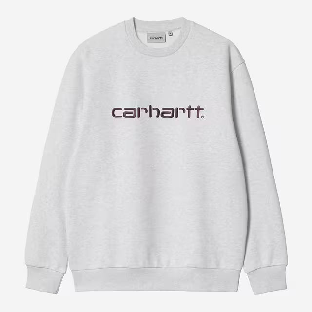 Carhartt Sweat - Ash Heather/Cozy Purple