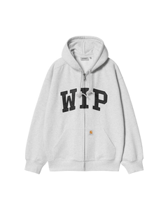 Hooded WIP Sweat Jacket - AshHeather