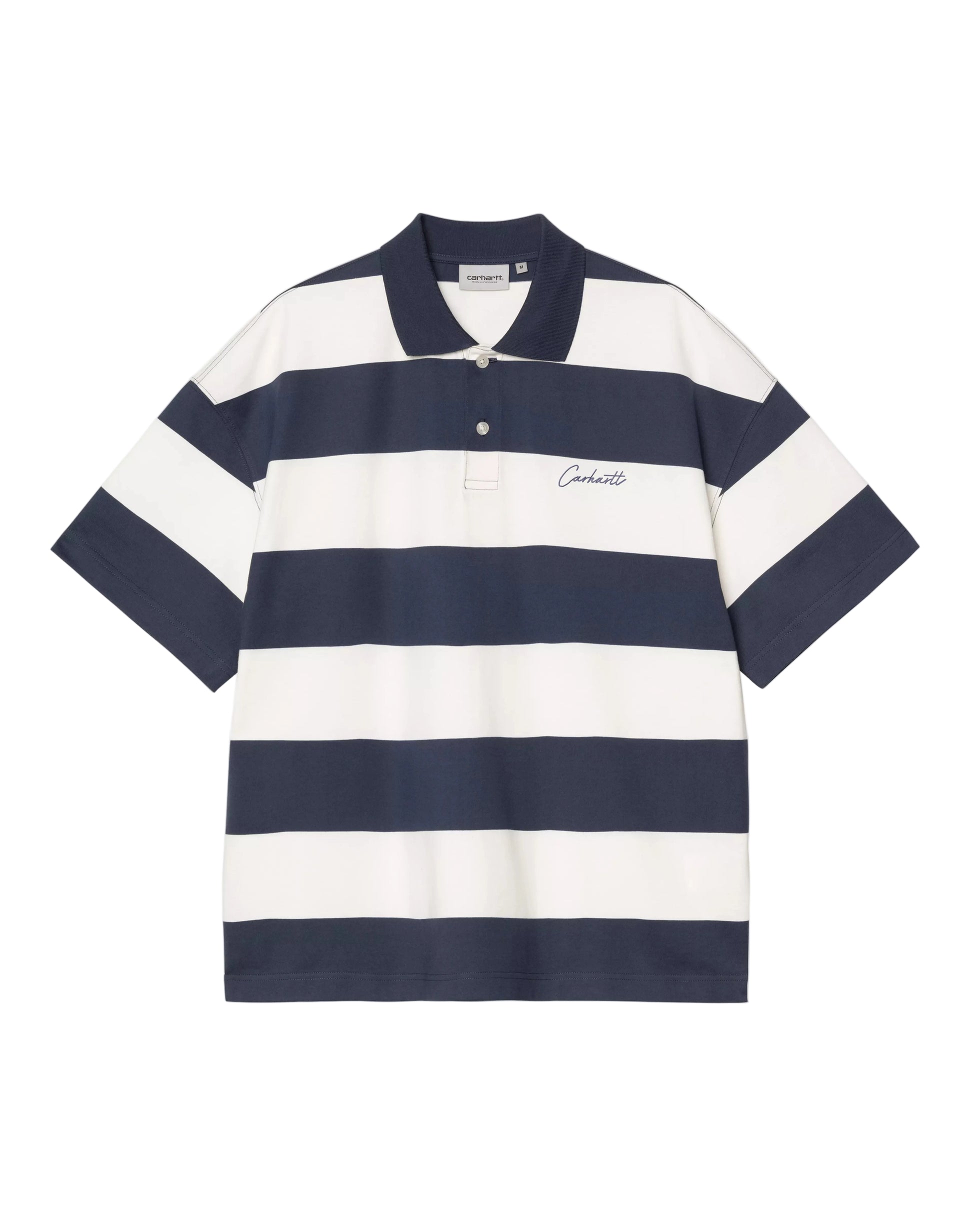 S/S Delray Polo - Delray Stripe Blue