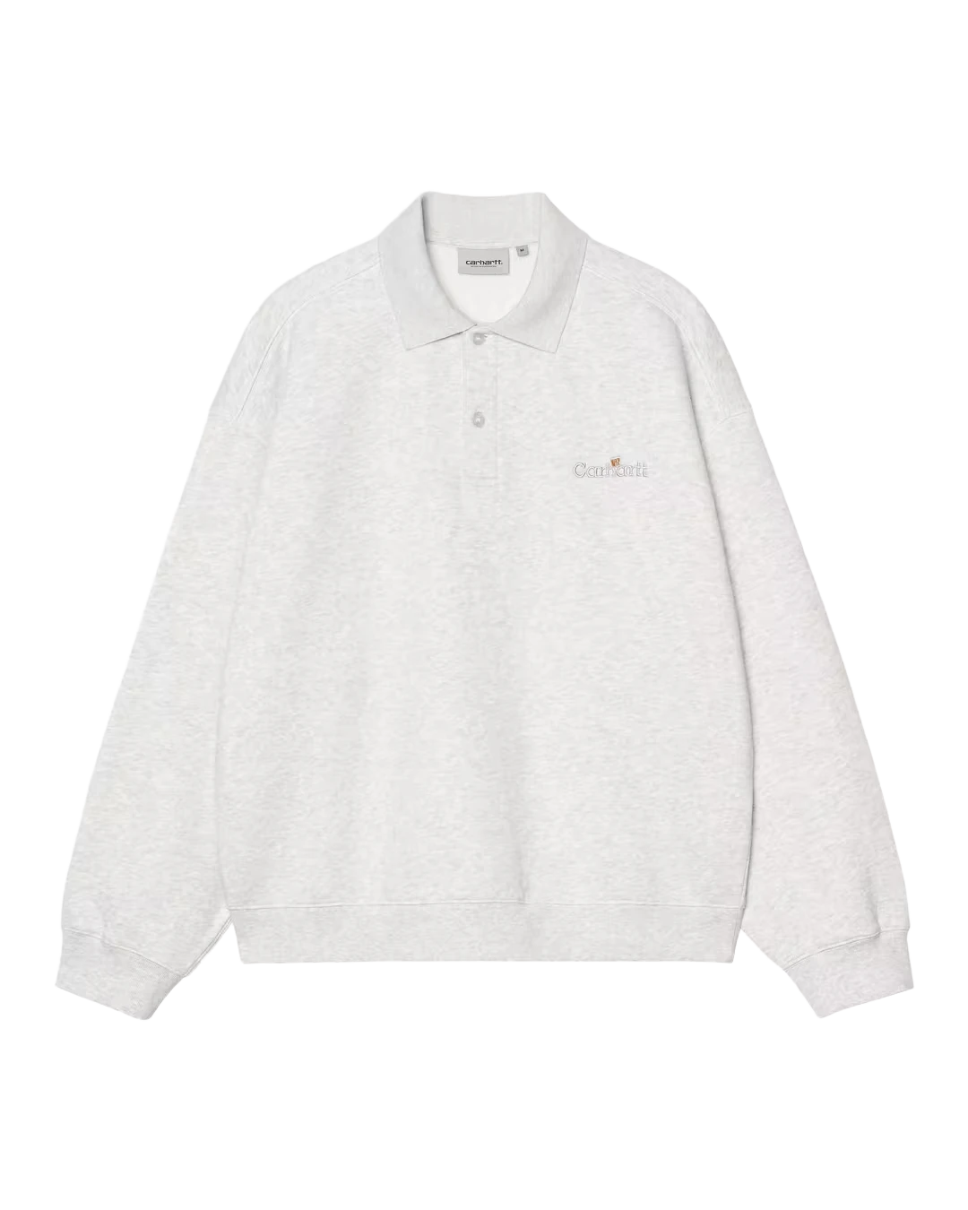WIP Label Polo Sweat - Ash Heather