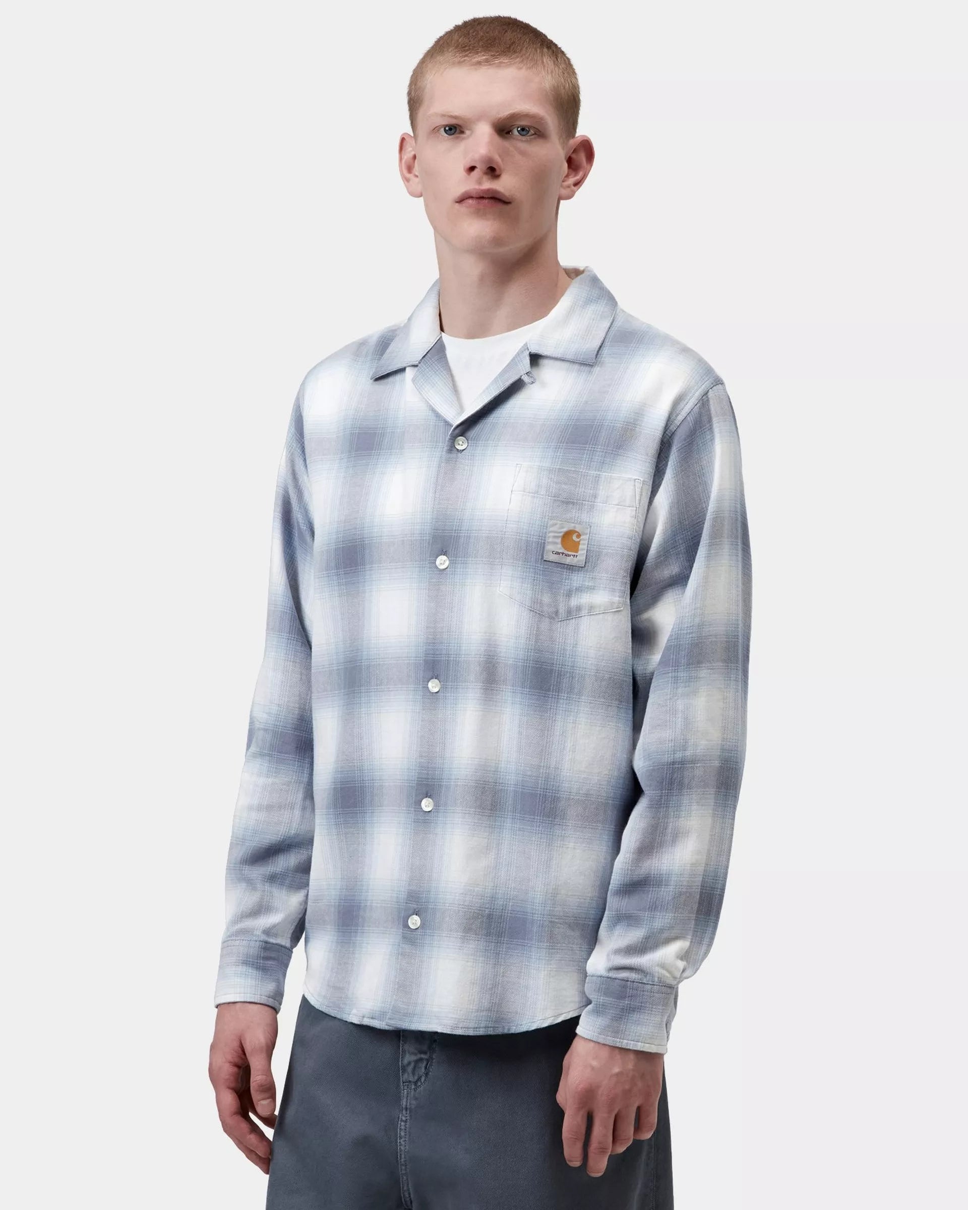 L/S Tyers Shirt - Tyers Check, Shady Blue