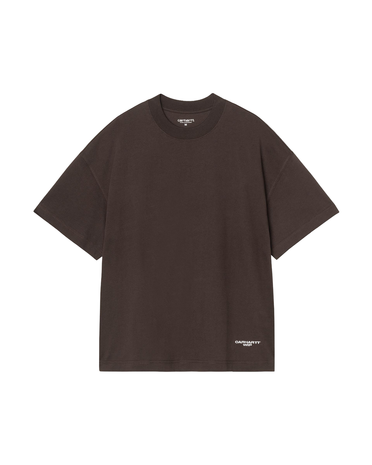 S/S Chapter Script T-Shirt - Tobacco/White