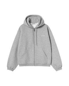Hooded Ebbert Jacket - GreyHeather/White