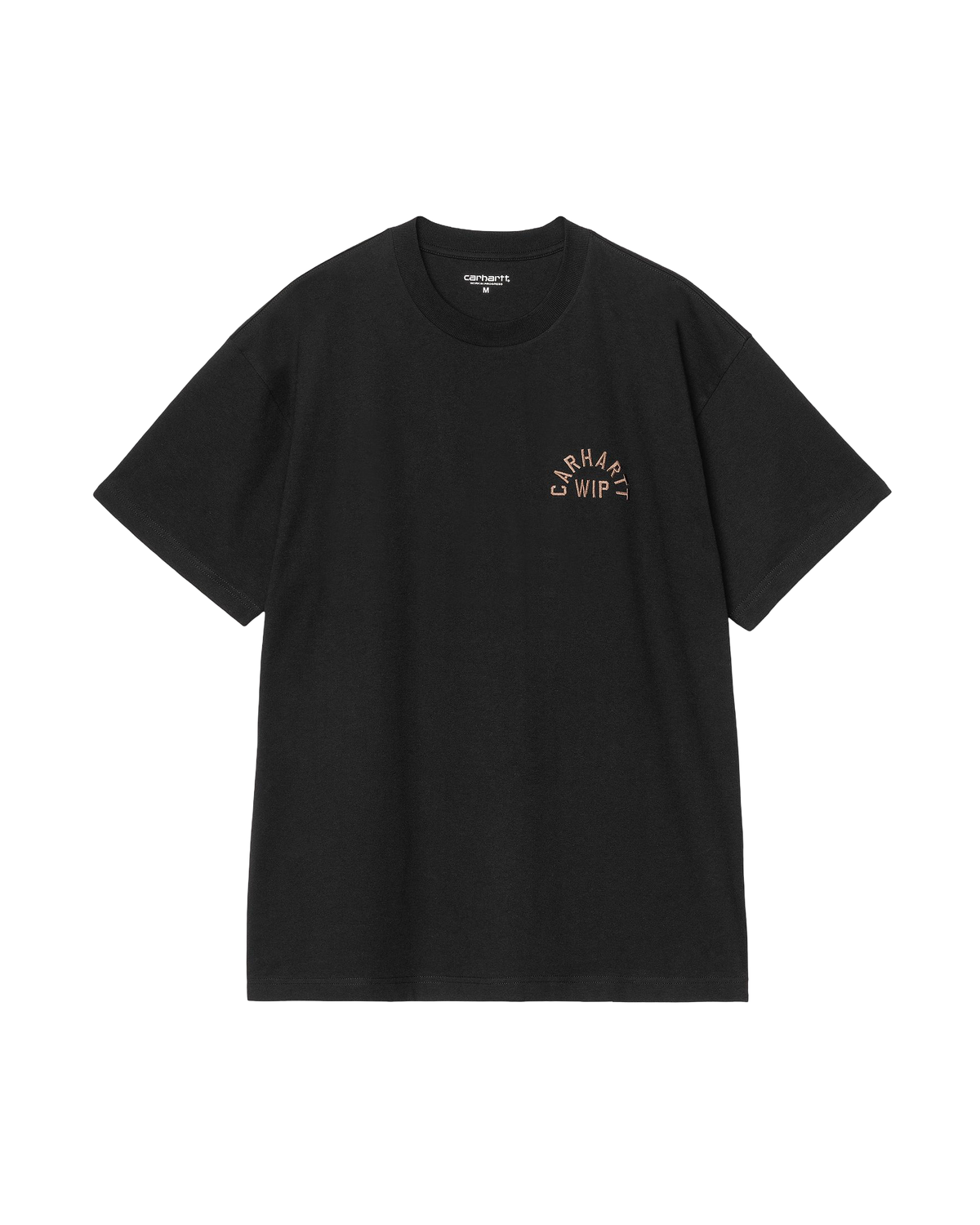 S/S Arch Script T-Shirt - Black/WIPHBrown