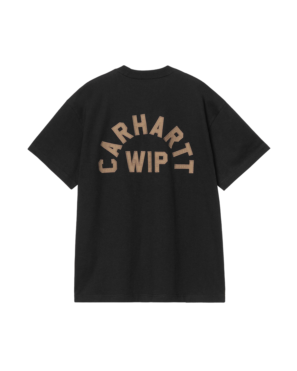 S/S Arch Script T-Shirt - Black/WIPHBrown