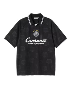 S/S Terrace Football T-Shirt - Heart Train Jacquard, Black