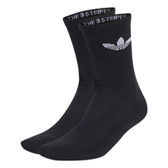 Trefoil Cushion Socks 3-Pairs - Black