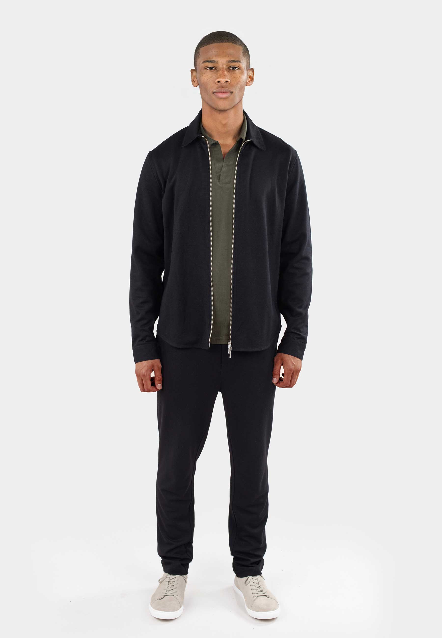 Aden Superior Strech Overshirt - Black