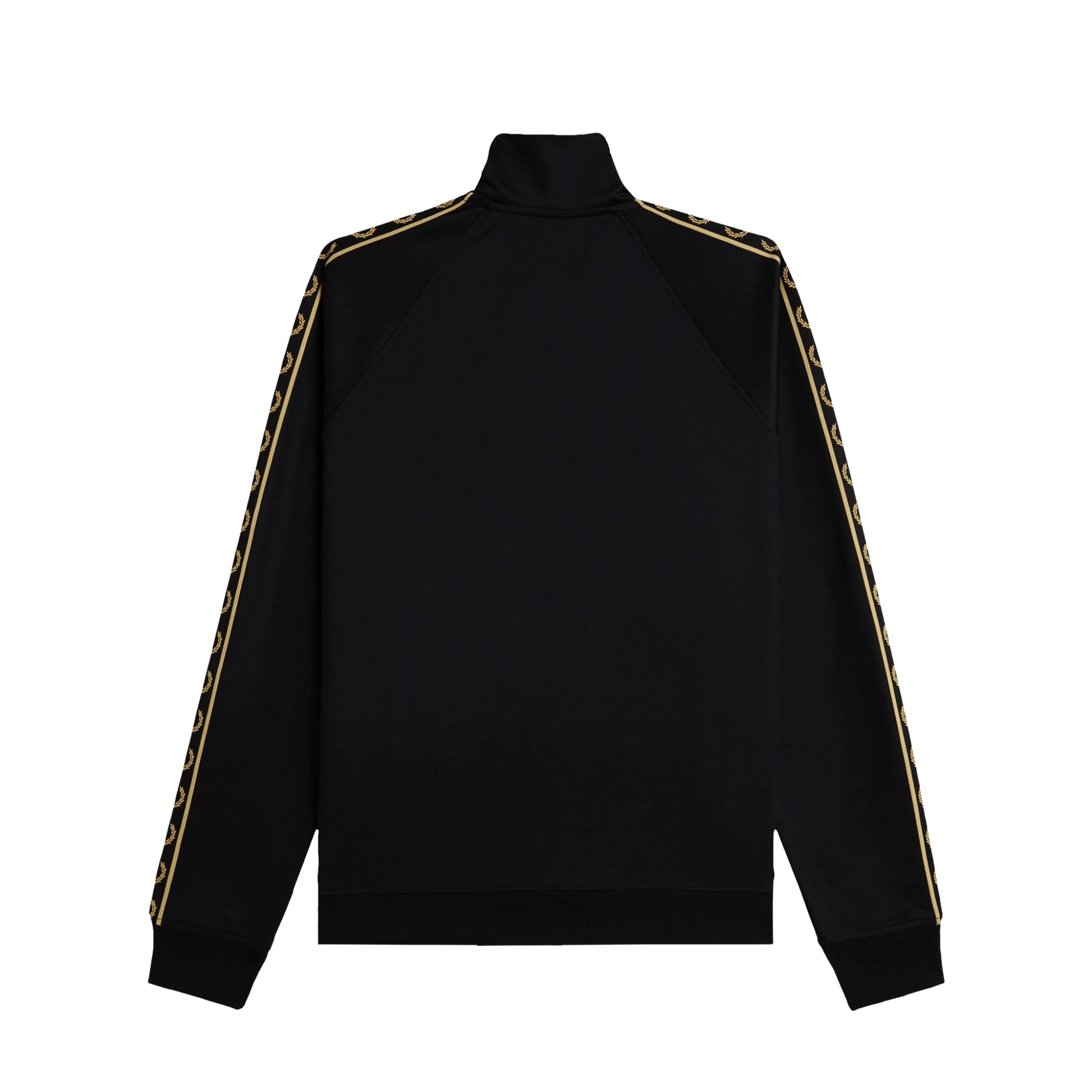 Contrast Tape Track Jacket - Black/Champagne