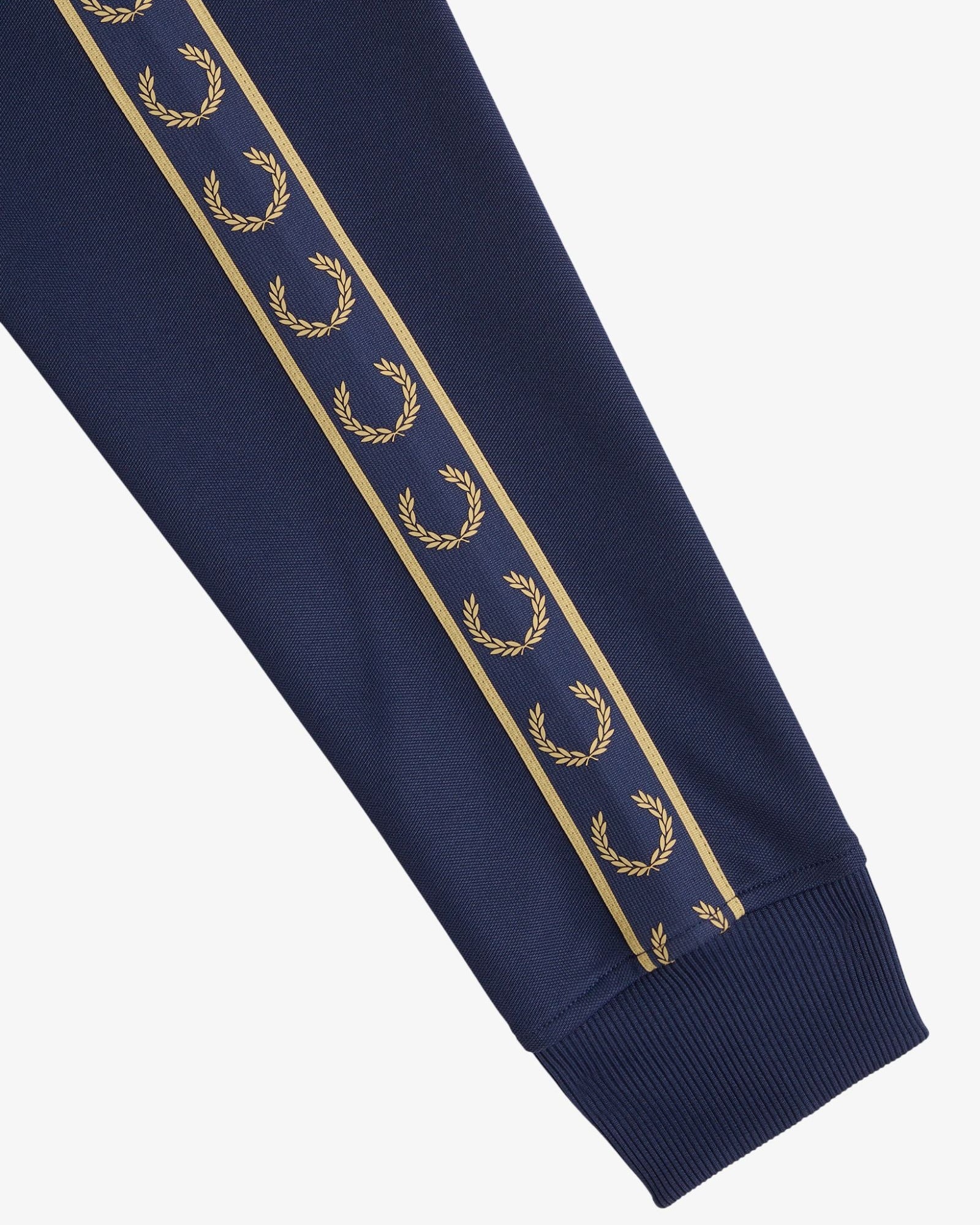 Contrast Tape Track Jacket - Tennis Blue/Champagne