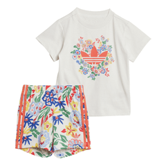 Kids Short Tee Set - Cloud White