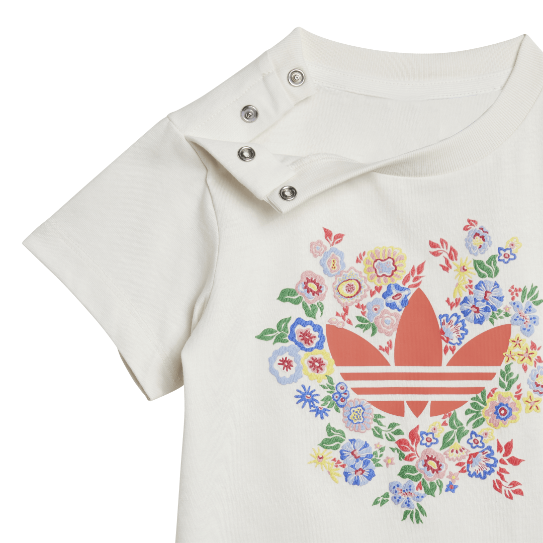Kids Short Tee Set - Cloud White