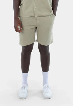 Mian gauze shorts - Forest Green