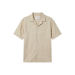 Karlo jaquard shirt - Ecru/beige