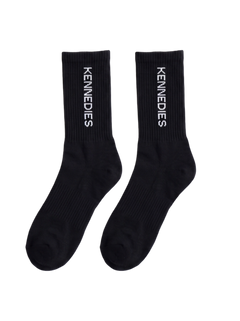 Single socks - Black/white logo