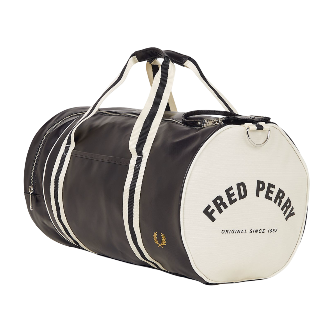 Classic Barrel Bag - Black/Ecru