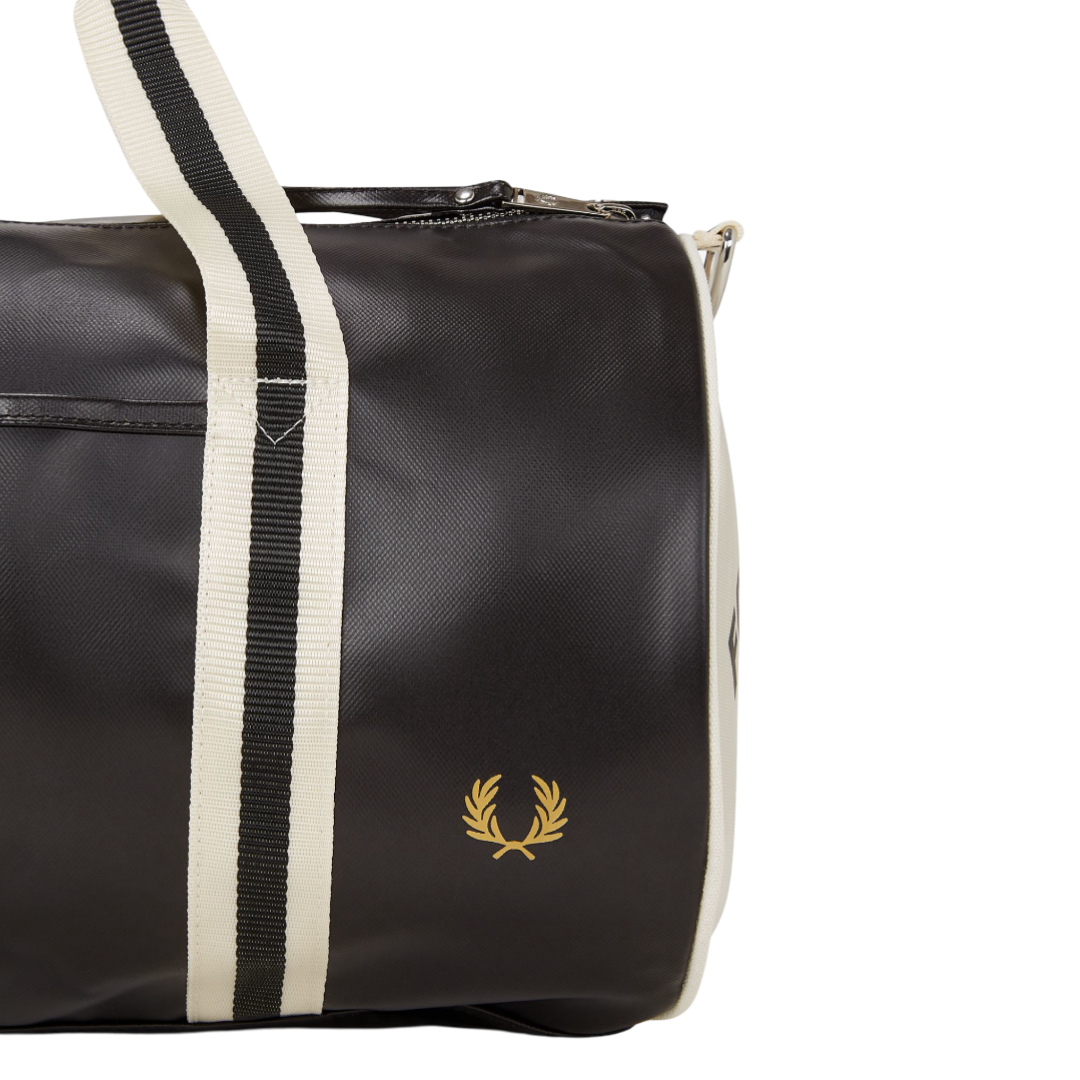 Classic Barrel Bag - Black/Ecru