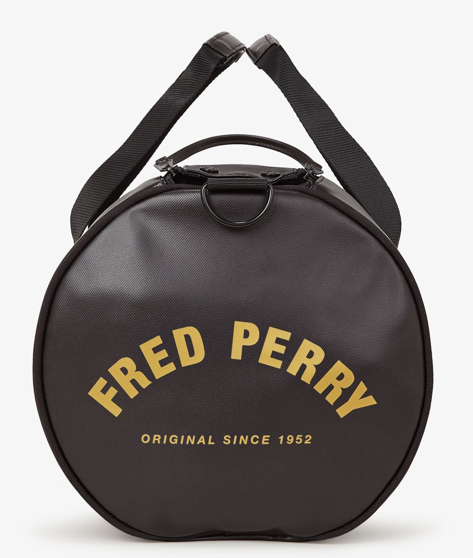 Tonal Classic Barrel Bag - Black-Gold