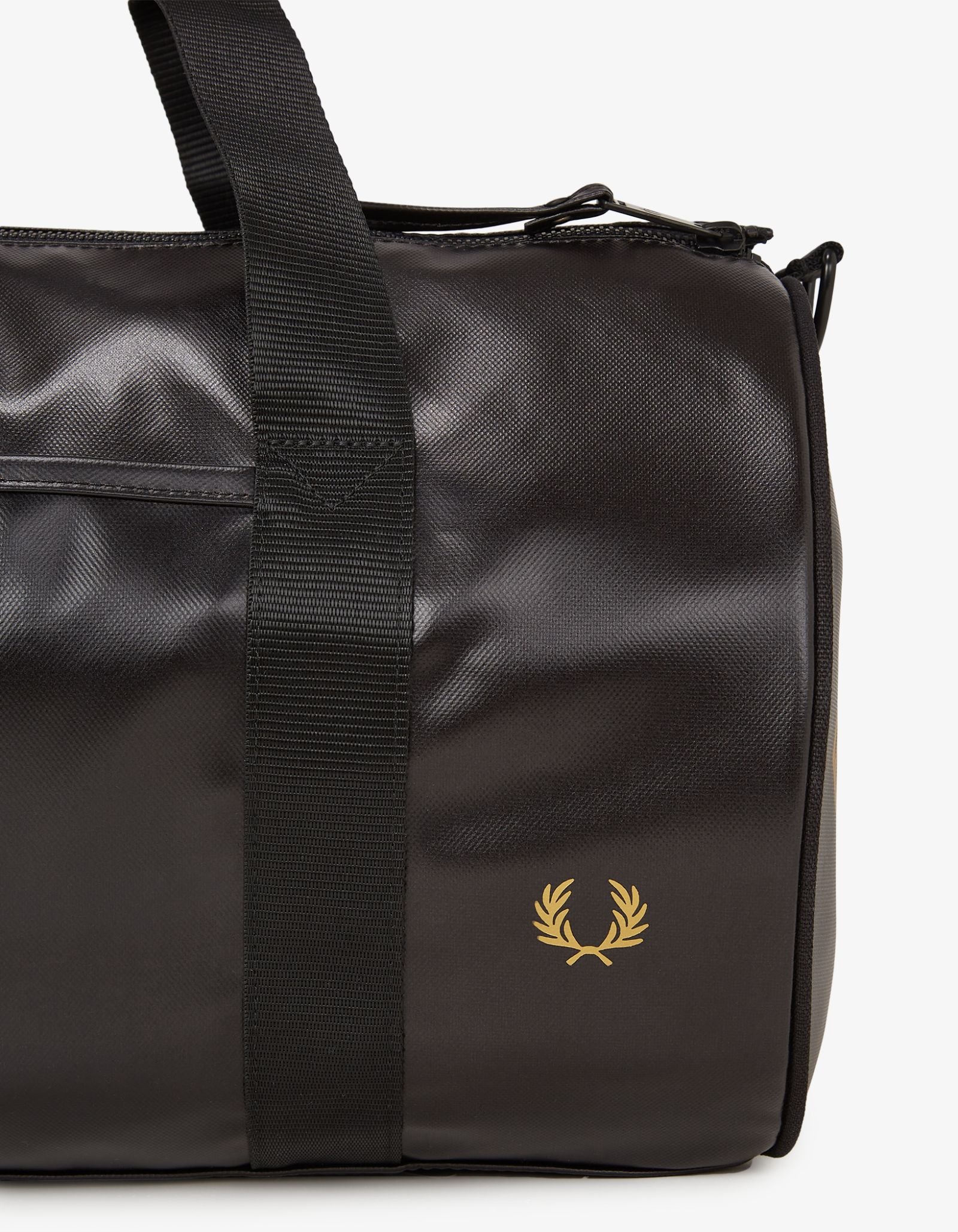 Tonal Classic Barrel Bag - Black-Gold