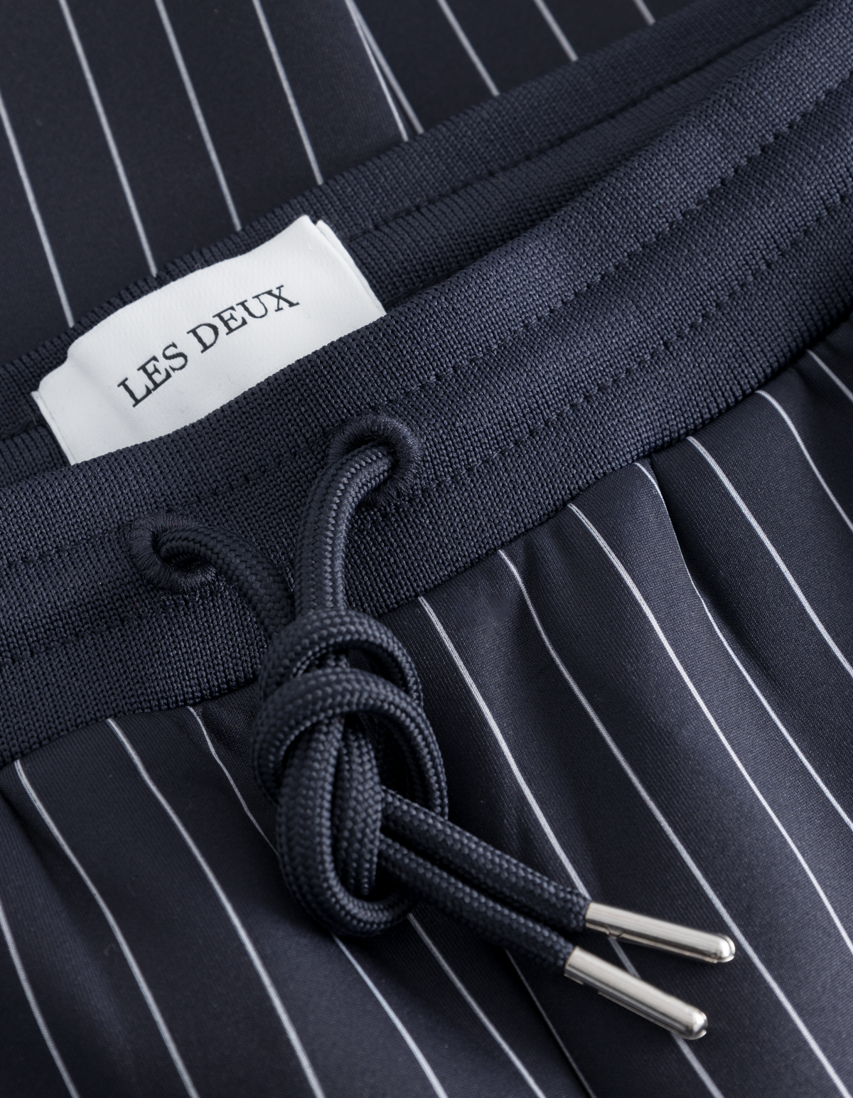 Ballier Casual Pinstripe Track Pants - Dark Navy/Light Ivory