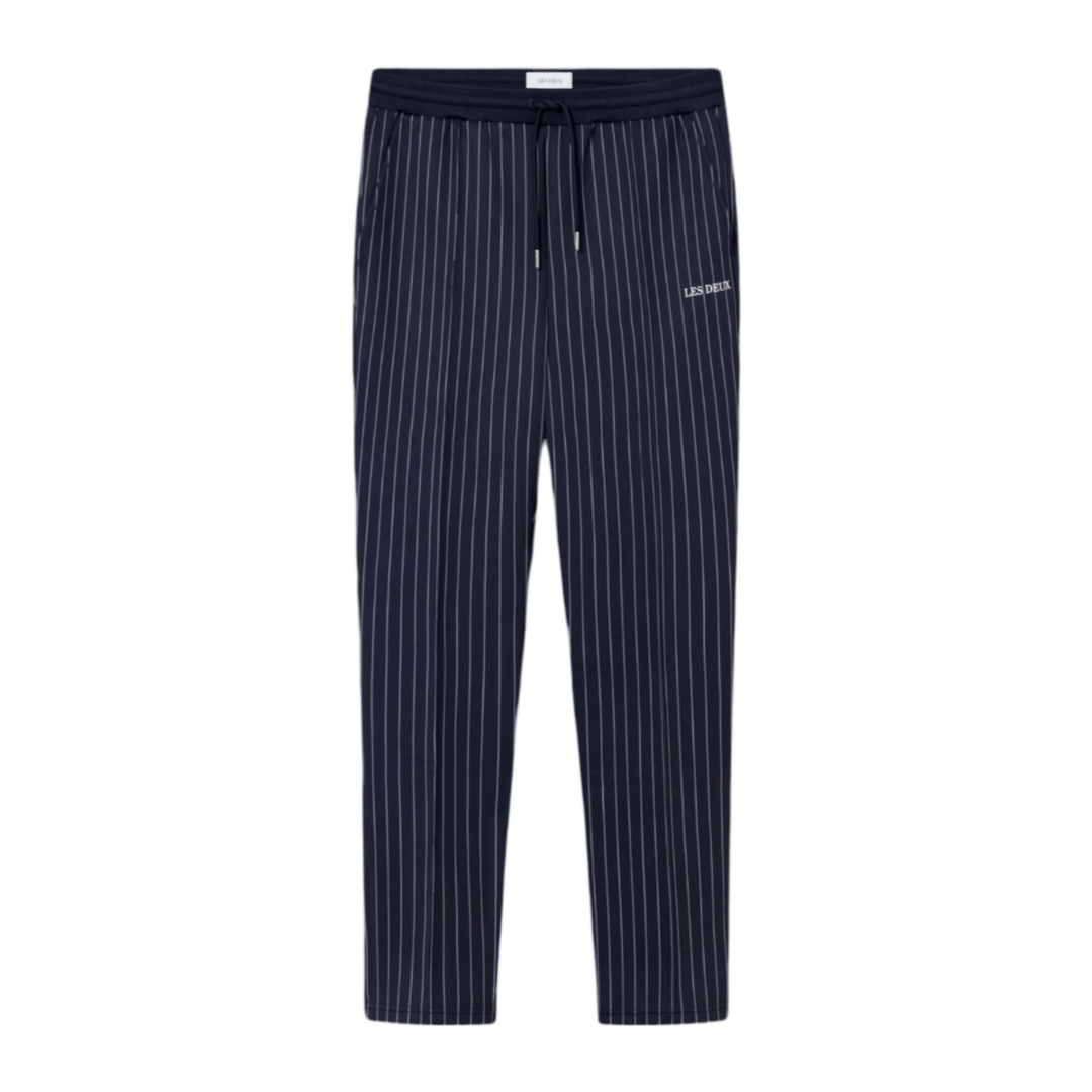 Ballier Pinstripe Track Pants - Dark Navy/Light Ivory