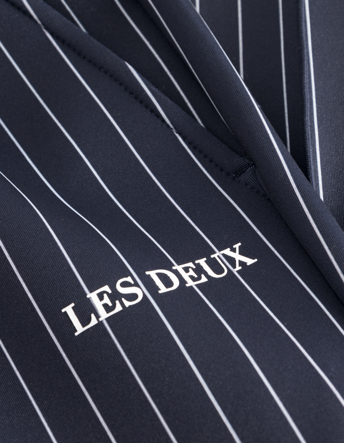 Ballier Pinstripe Track Pants - Dark Navy/Light Ivory