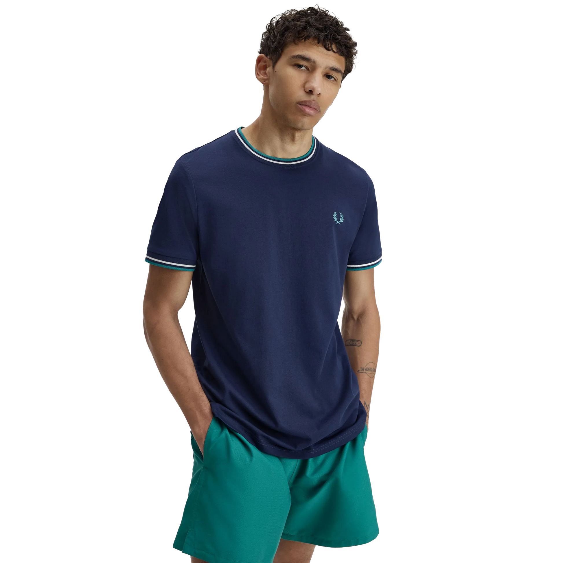 Twin Tipped T-Shirt - Tennis Blue/Snow White/Dpmt
