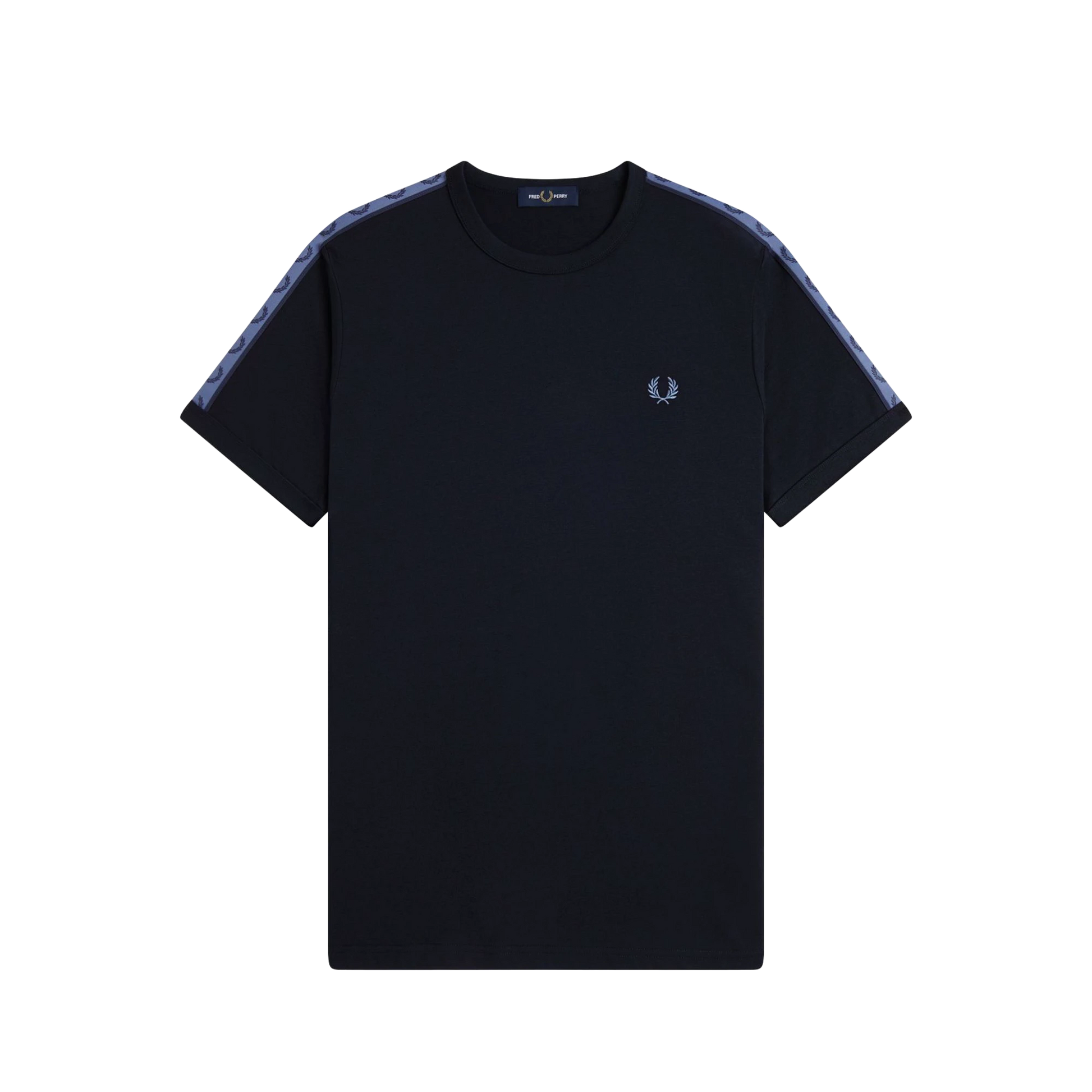 Contrast Tape Ringer Tee - Navy/Ace Blue