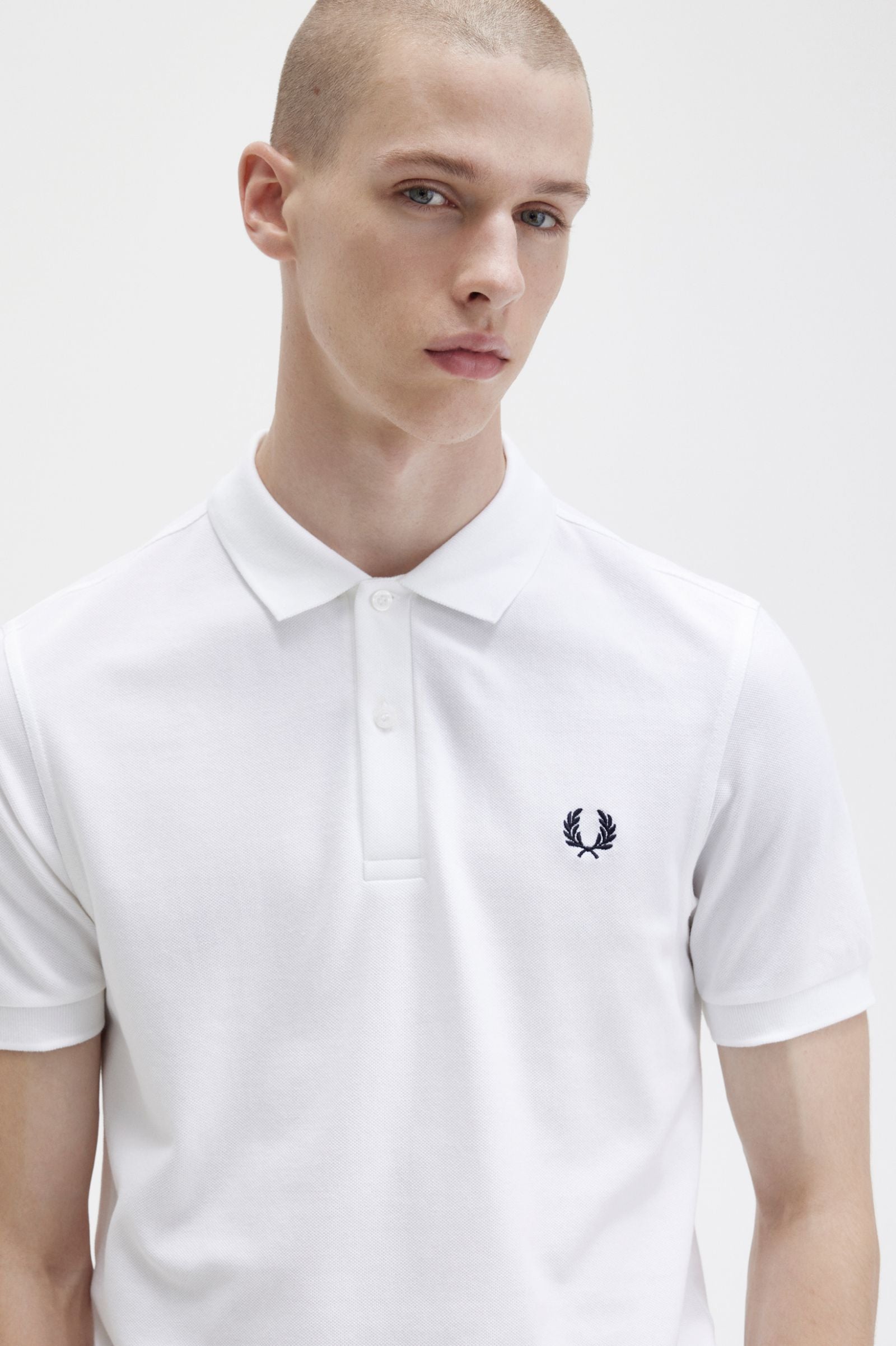 Plain Fred Perry Shirt - White