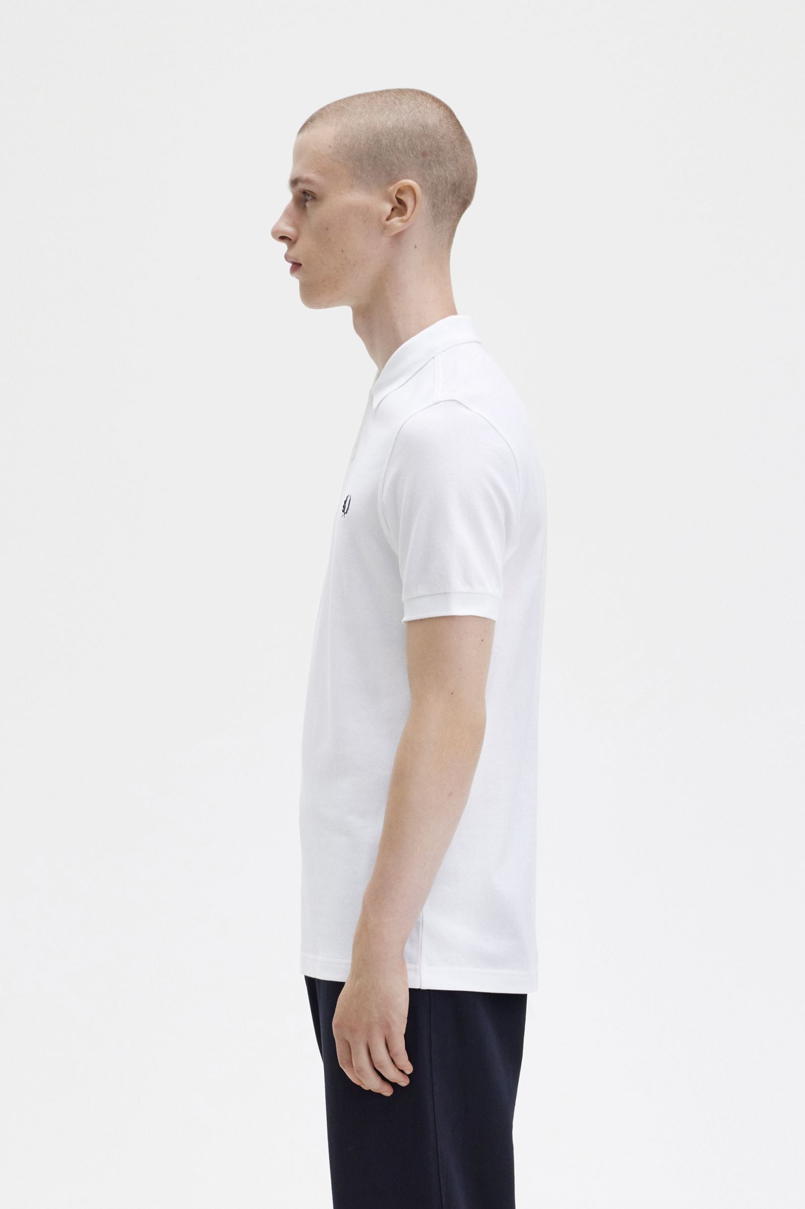 Plain Fred Perry Shirt - White