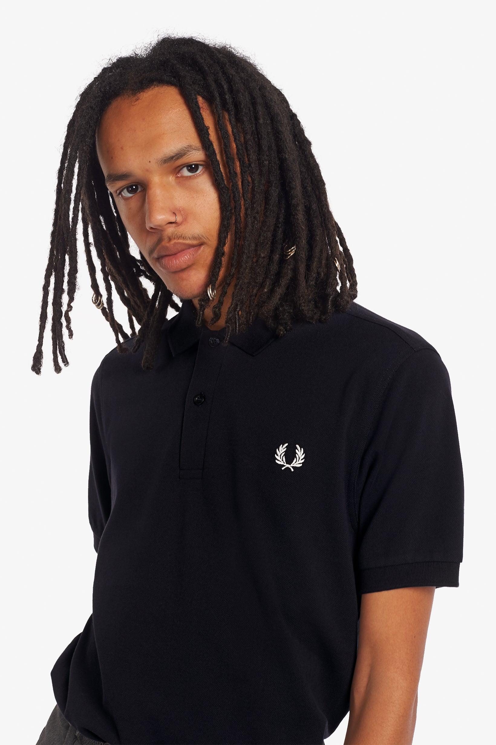 Plain Fred Perry Shirt - Navy