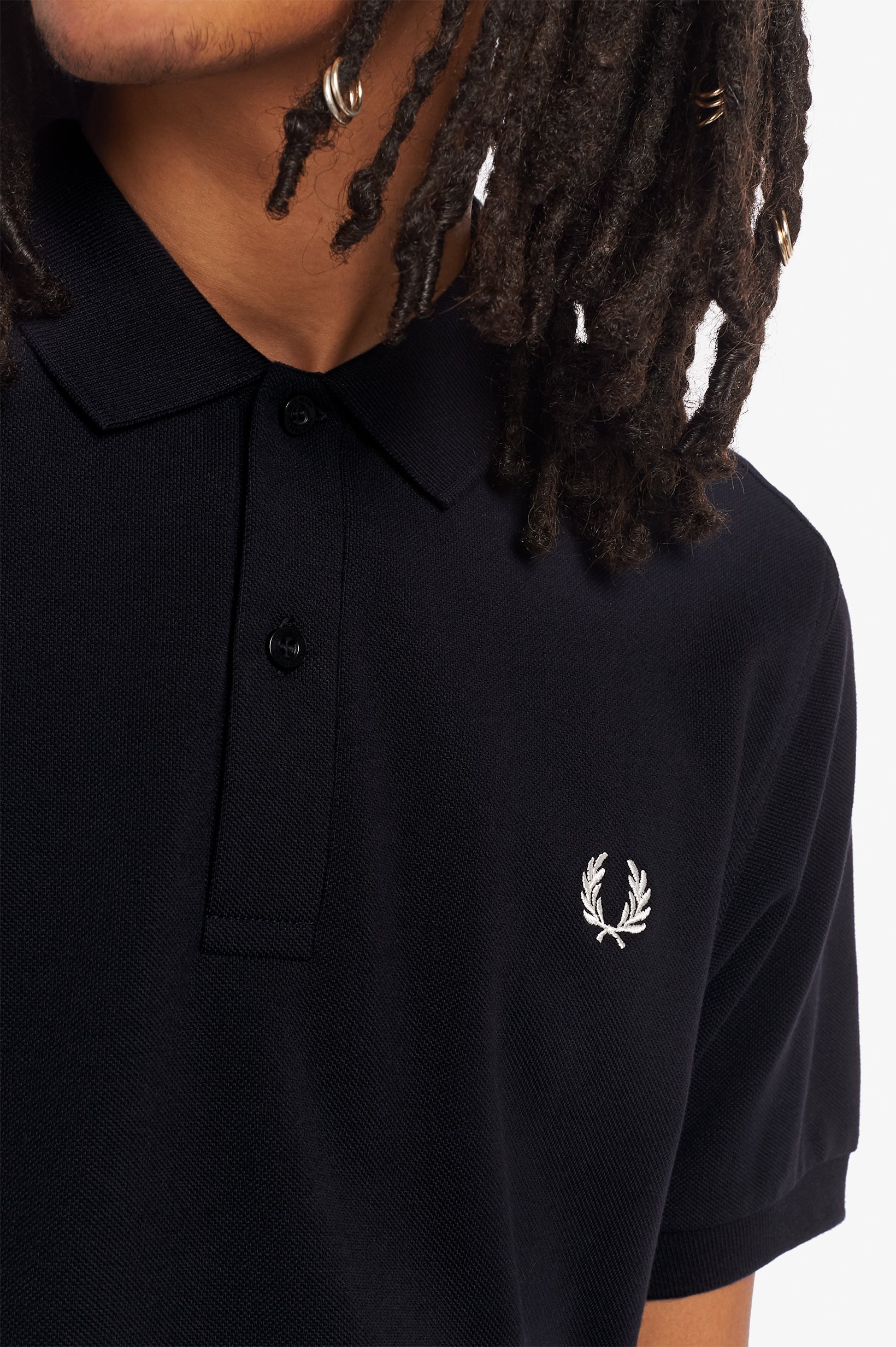 Plain Fred Perry Shirt - Navy
