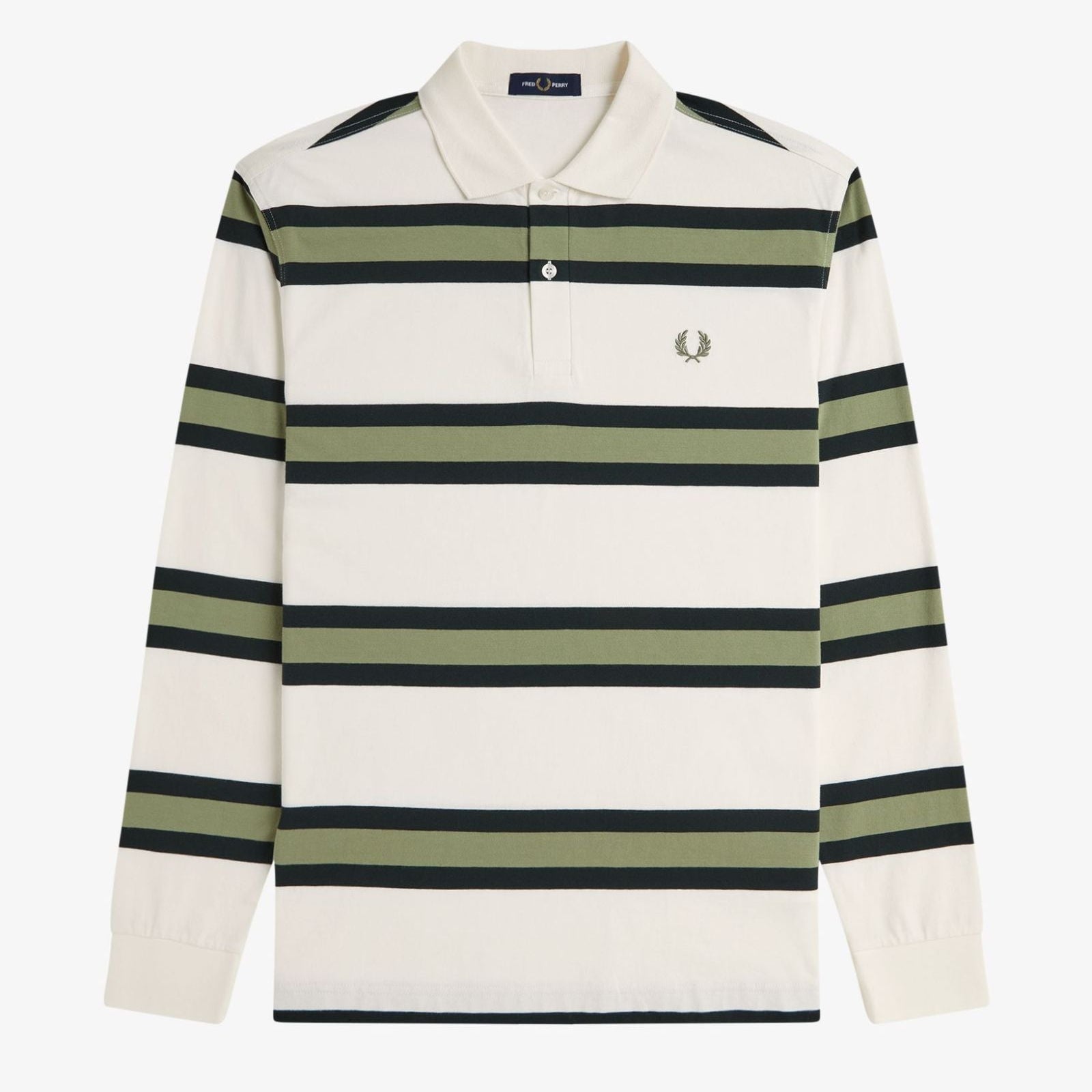 Jersey Stripe Polo Shirt - Light Ecru
