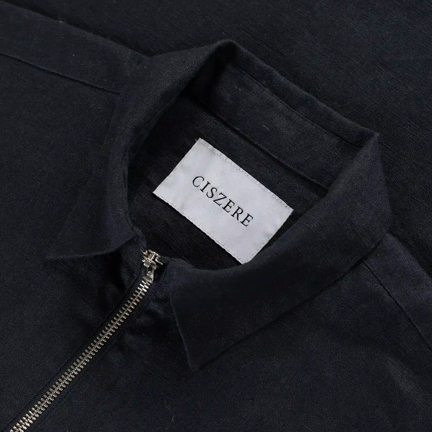 Quincy linen overshirt - Midnight ocean blue