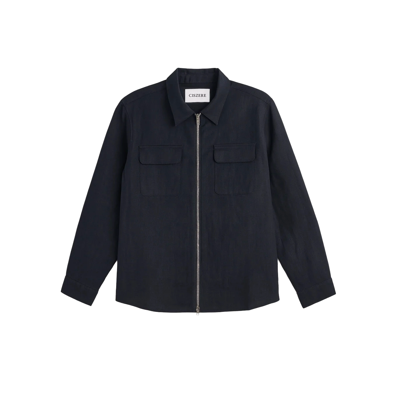 Quincy linen overshirt - Midnight ocean blue